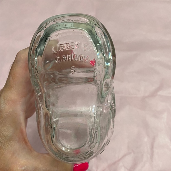 VINTAGE LIBBEY OF CANADA CLEAR GLASS EMBOSSED WESTERN COWBOY BOOT BEER MUG - Picture 7 of 7